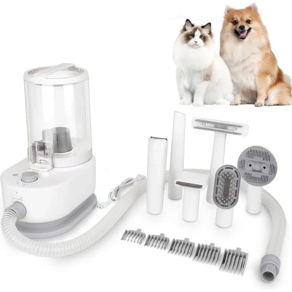Homeika Pet Grooming Vacuum Kit GO-2303 Dog Cat Hair Clipper Trimmer Brush NIB